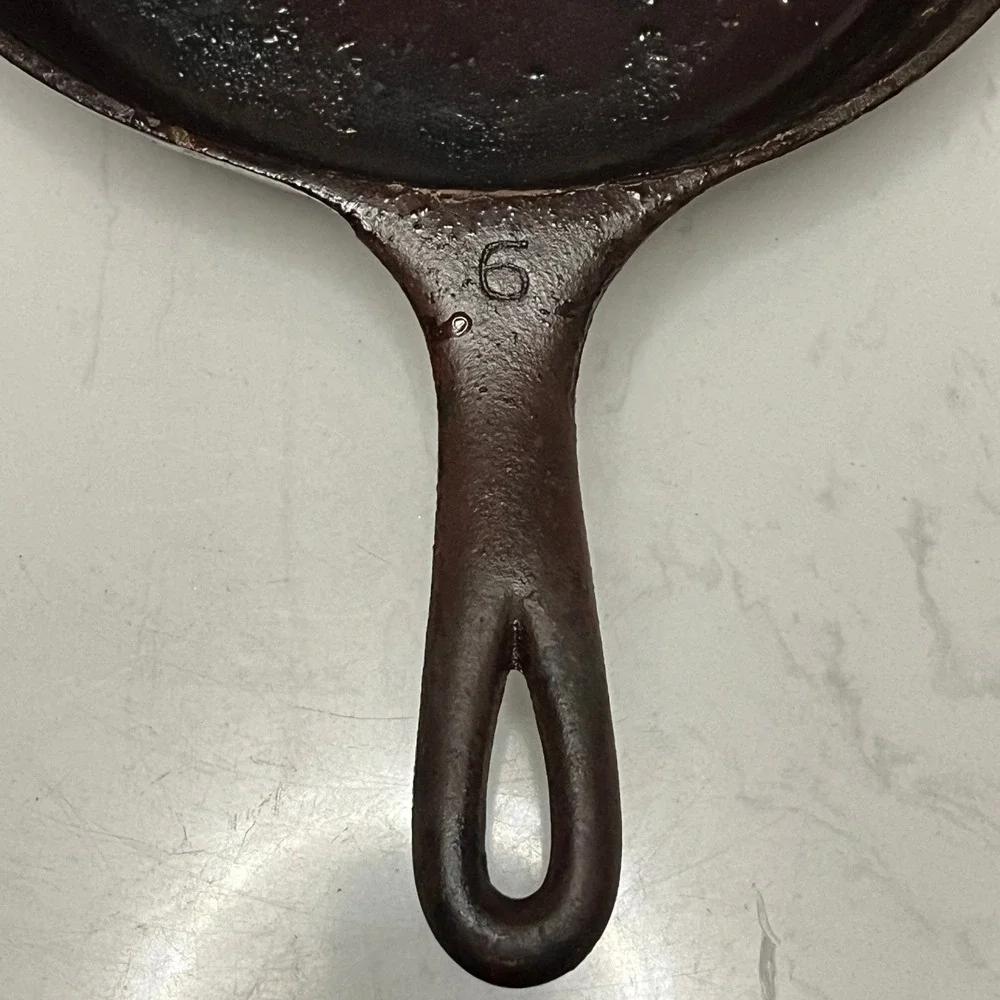 Wagner Ware Iron Skillet #6 Sidney -O- Cast 1056 N 9